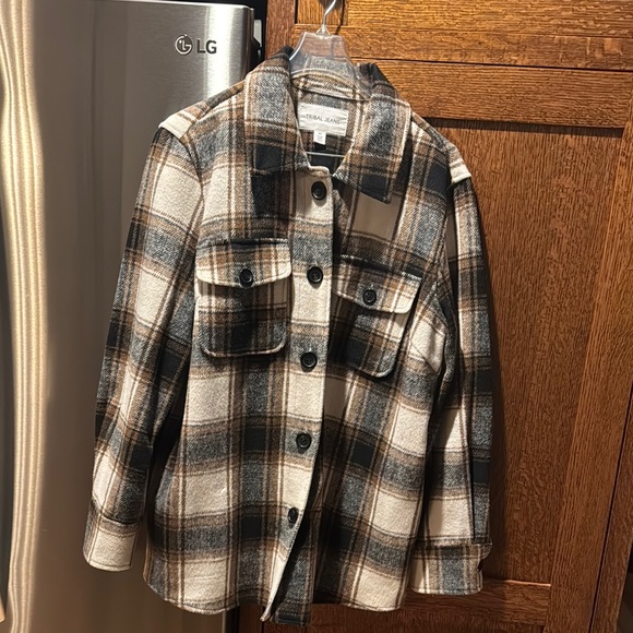 Multi Tribal Brushed Button Shacket